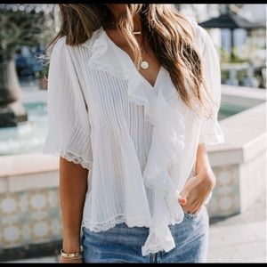 Vici White Lace Top